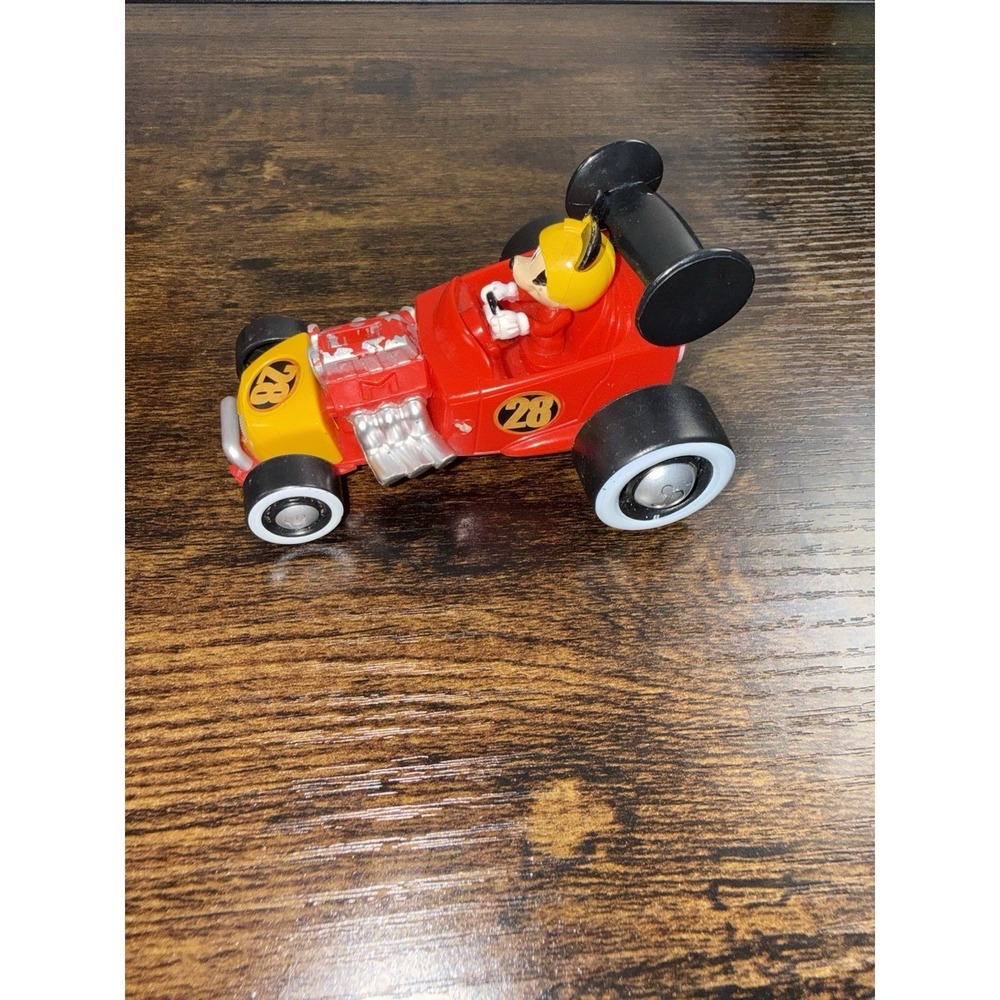Disney Mickey Mouse Race Car Toy Decopac Cake Topper #28 Vintage Plastic Figure - Picture 3 of 9